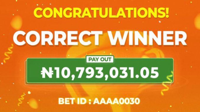 Betcorrect BetCorrect User Wins ₦10M from 6 Full-Time Draw Predictions
