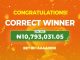 BetCorrect User Wins ₦10M from 6 Full-Time Draw Predictions