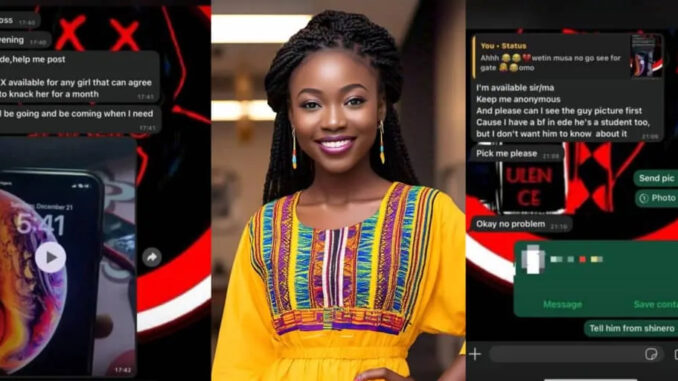 Leaked chat shocks the internet as lady offers one month intimacy in exchange for iPhone X