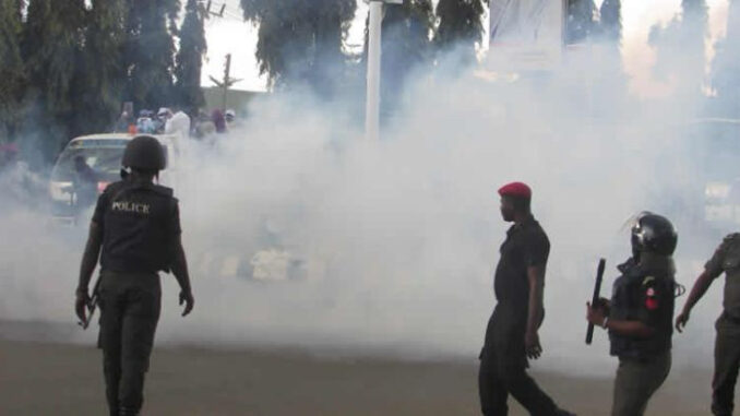 Nigeria Police Teargas Protesters In Abuja