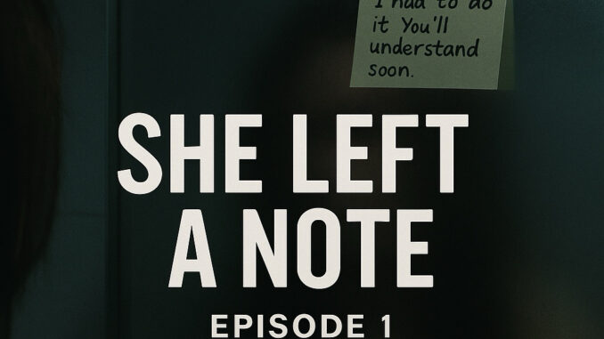She Left a Note… But I Wasn’t Supposed to Read It – Episode 1