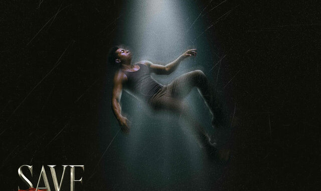 Victor AD with contemplative pose, Save Me single cover overlay