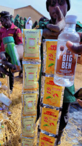 Hisbah Board operatives supervising destruction of alcohol in Funtua Local Government Area