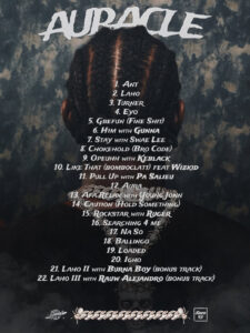 Shallipopi Auracle album list cover